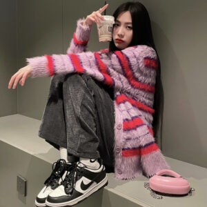 Giày Nike Dunk Low 'Black White' GS CW1590-100