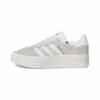 [HQ6893] Giày Adidas Gazelle Bold Grey Two / Cloud White / Core White