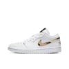 [CZ4776-100] Giày Jordan 1 Low White Metallic Gold