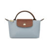 [34175089P80] Túi Longchamp LE PLIAGE ORIGINAL POUCH WITH HANDLE Steel