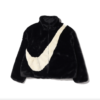 [CU6558-010] Áo Nike Faux Fur Swoosh Logo Jacket ‘Black’
