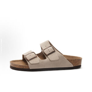 [119WR02618 ] Devo's Cork Slippers Sand Suede