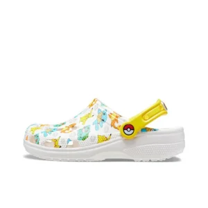 [207765-94S] Crocs Classic Clog Pokémon White