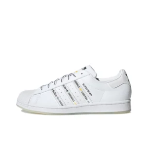 [GX2990] Giày Superstar Adidas Originals 'Logo Stripes White Bright Green'