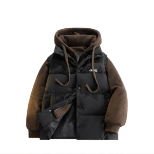 [P85JMWM610-XL8] Áo Phao Jeep Hooded Puffer Jacket Dark Brown