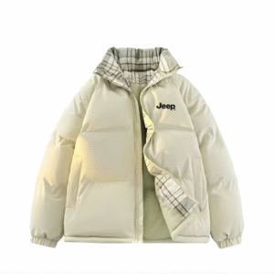 [P74JMWM047-JKL] Áo Phao Lông Vũ Jeep Màu Xanh Bơ