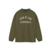 [125BT244205F] Áo Fear of God Essentials Jersey Long-Sleeve Tee 'Military'