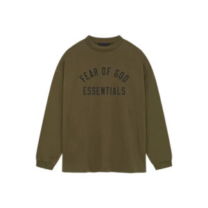 [125BT244204F] Áo Fear of God Essentials Jersey Long-Sleeve Tee 'Olive'