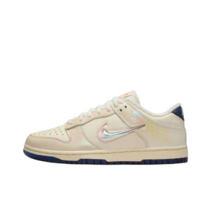 [IM6571-027] Giày Nike Dunk Low Metallic Jewel Swoosh Sail